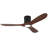 Recessed Ceiling Fan With Light, Remote Control, Solid Wood Blades, Dimmable, Reversible, Quiet Operation, Power-Off Memory Function, Low-Profile Design