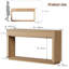 Console cannelée de 63 po avec 2 tiroirs, table d'entrée pour le couloir-1404823657-1404823659-1404823663