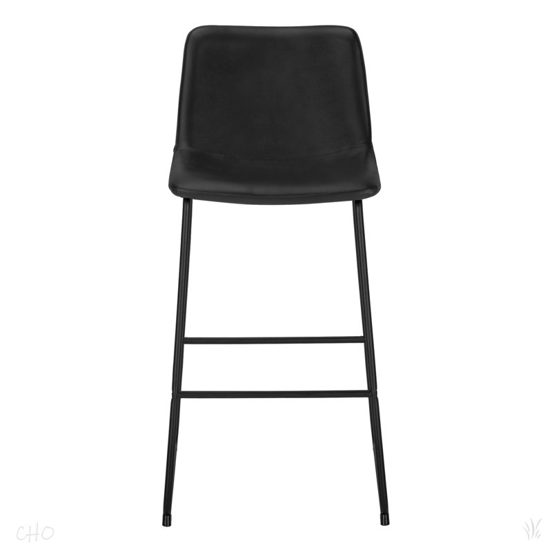 Chaise de bureau moderne, hauteur de bar, Noir, noir, noir, noir, Noir, noir, noir, noir
