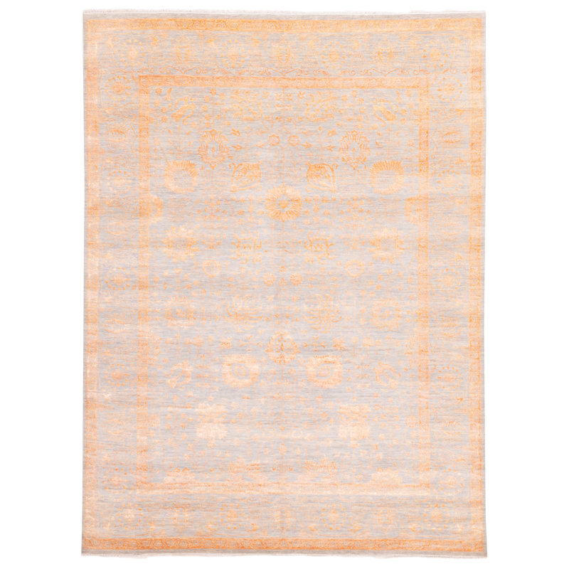 Tapis Brigitte Grey, Orange 9'2" x 12'0"