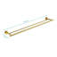 Porte-serviettes mural en acier inoxydable 23,6 po-114892661