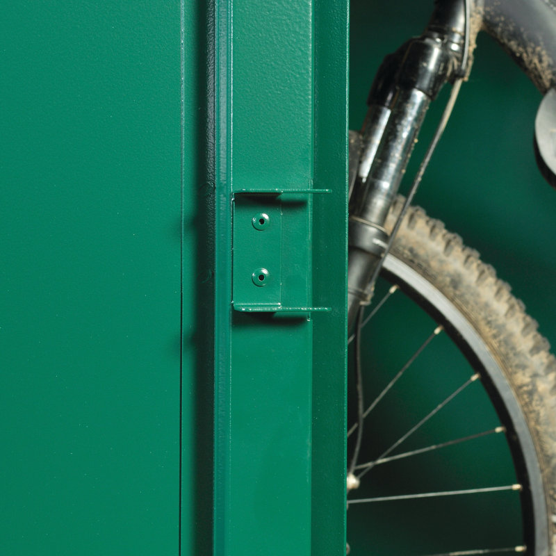 Annexe 6 ft. W x 3 ft. D Pent Metal Bike Shed, Green