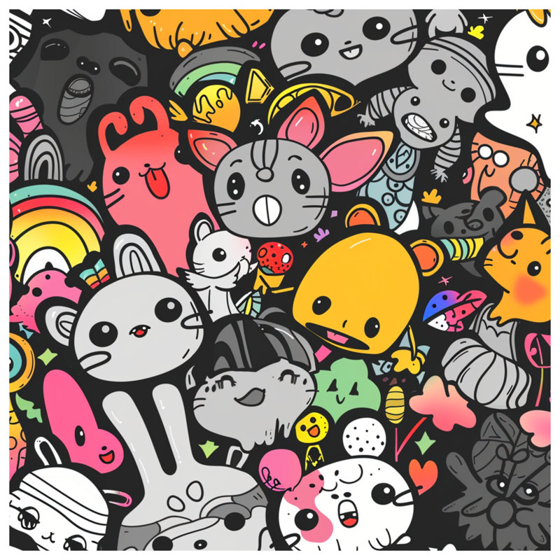 Cartoon Bedding Art Comforter Eclectic, Twin Extra Long