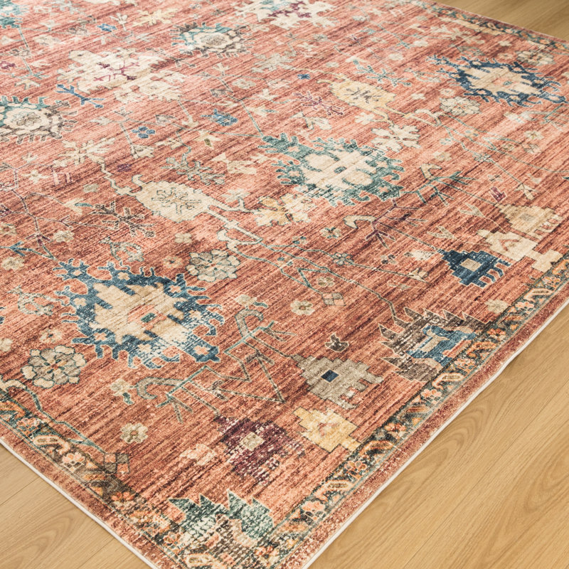 Cassella Sunset Oushak Machine Washable Area Rug, Rectangle 7'9" x 9'9"