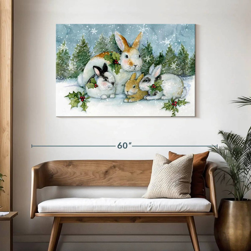 Enchanted Bunnies I, 30" H x 45" W