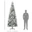 Arbre de Noël artificiel pin clair enneigé 9 pi avec branches réalistes et 1084 pointes-121360902