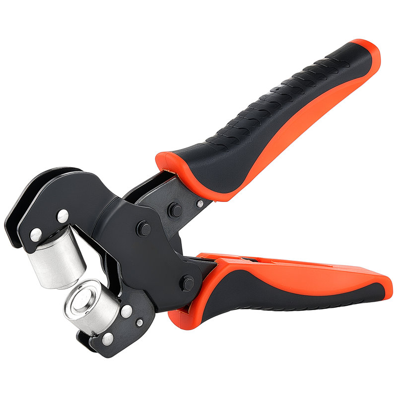 Ensemble d'outils pour œillets 5/16", 3/8" et 1/2" (900 pièces) : œillets et rondelles, pince à sertir manuelle avec outils de perforation et blocs pour cuir, bâches, chaussures, loisirs créatifs et tissus.