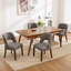 Chaise d'appoint rembourrée en bois massif-896201413