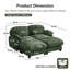 Canapé modulable 2 places Cloud Feel avec pouf amovible