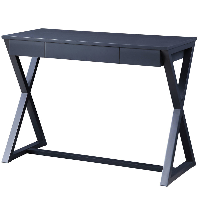 Console en gris anthracite - matériau synthétique, base moderne, rangement pour la maison rectangulaire et polyvalente