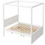 Grand auvent plateforme Impriano avec lit gigogne simple et 3 tiroirs de rangement-2021719797
