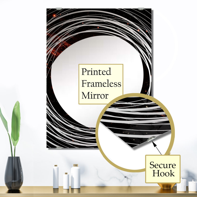 Niranjan - Miroir mural planètes grand MIR139126, 32 po x 24 po