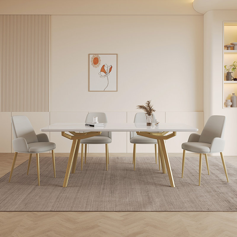 Ensemble de table de salle à manger rectangulaire simple haut de gamme, H 29,5 po x L 63 po x l 31,5 po