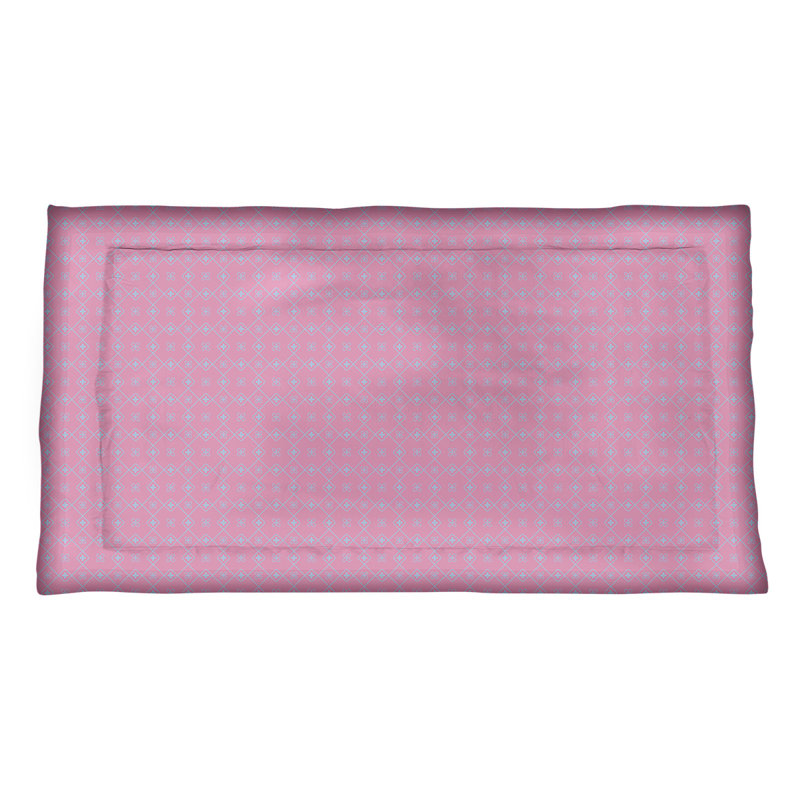 Katelyn Elizabeth Polyester Geometric Sham Set, Standard Twin, Polyester, Pink/Blue