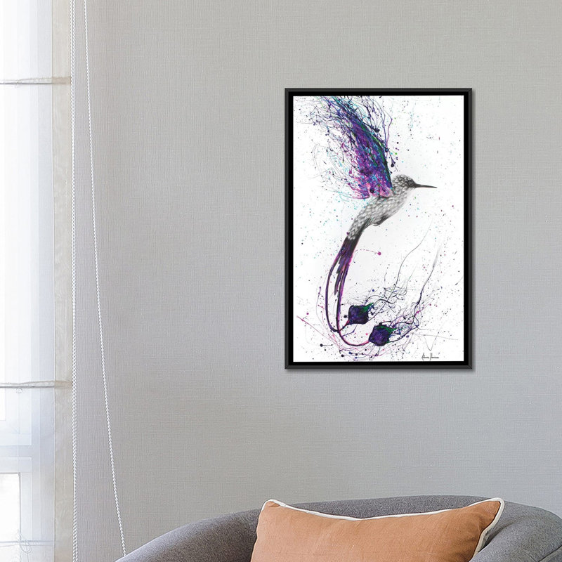 « flying ace », impression sur toile, H 26 po x l 18 po x P 1,5 po, Toile avec cadre noir