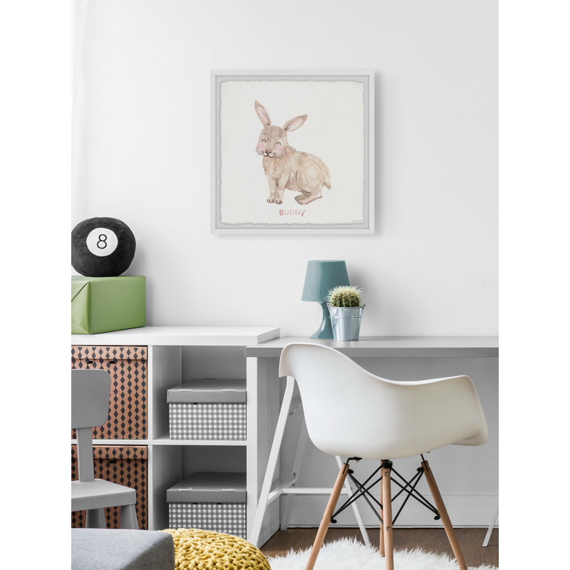«Avalos Little Bunny», reproduction encadrée, H 32 po x l 32 po x P 1,5 po