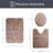 Lavish Home 3-Piece Bathroom Rug Set-20058650