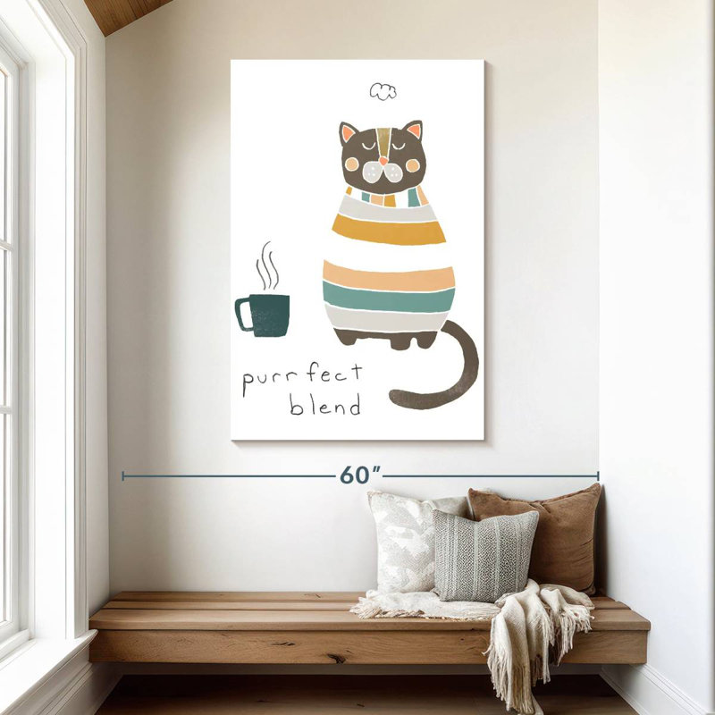 Brampt Coffee Cats I, H 48 po x l 32 po