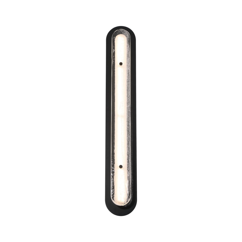 Gris, extérieur, thermolaqué noir, verre argenté, H 38 po x l 6 po x P 2,75 po