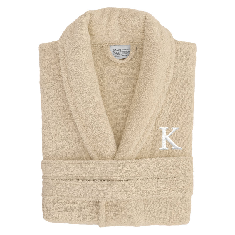  Peignoir mi-mollet en coton turc avec poches, TG, K
