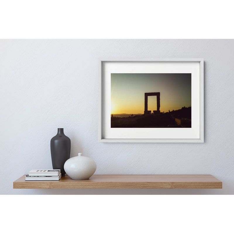 Temple Of Apollo Print by Joseph Regan, 14" H x 16" W x 0.75" D, White