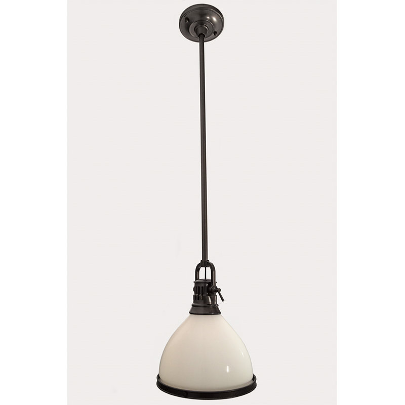 Randolph 1 - Light Single Pendant, Historic Bronze, 10"