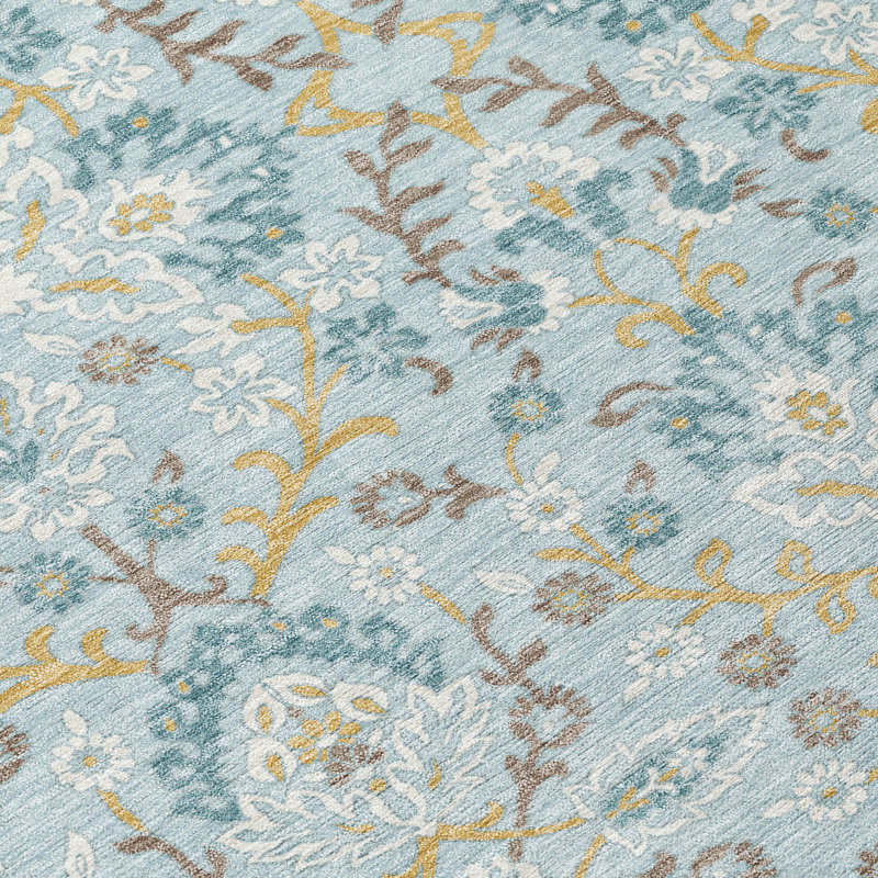 Machine Washable Indoor/Outdoor Chantille ACN2634 Global Rug, Sky, 10' x 14'