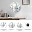 Horloge murale voilier en verre-616010930
