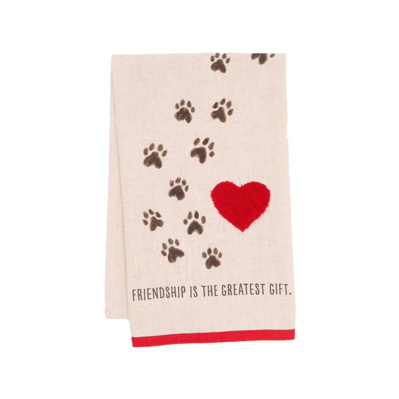 Serviette Paw Prints Forever Friendship