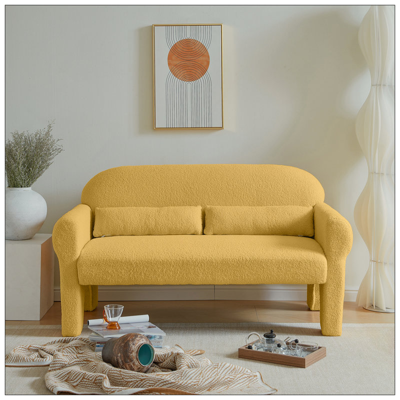Causeuse moderne pour le salon, Jaune