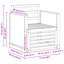 71cm Wide Patio Sectional-80563728