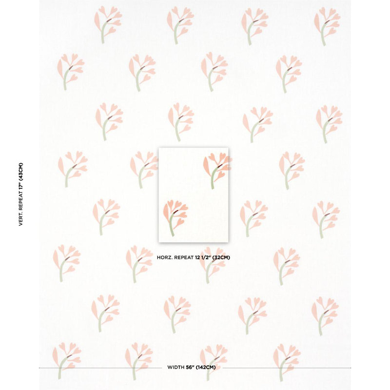 Schumacher X Caroline Z Hurley  Ginkgo Hand Block Print Fabric