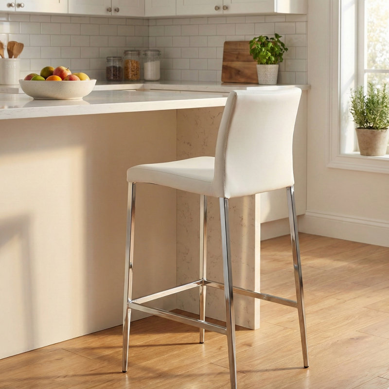 Tabouret de comptoir Samuel 26 po, Blanc