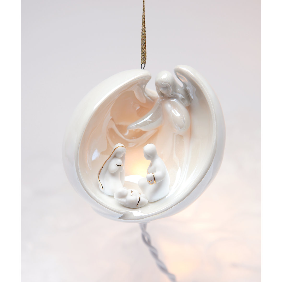 Angel with Holy Family Ornament The Holiday Aisle®