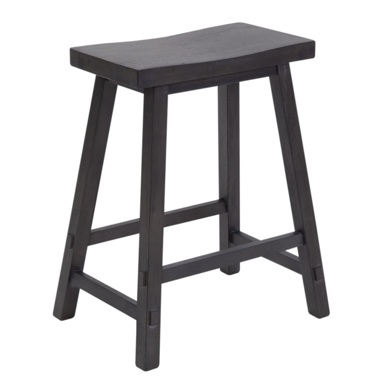 Tabouret de bar 24 po avec patins Knaack, Ardoise, Tabouret de comptoir (siège d'une hauteur de 24 p
