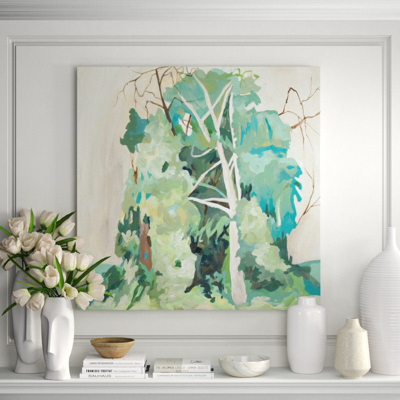 The Messy Thicket II Painting by Sara Brown, Glass Coat, 40" H x 40" W x 1.5" D