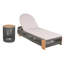 Ensemble de chaise longue d'extérieur en corde