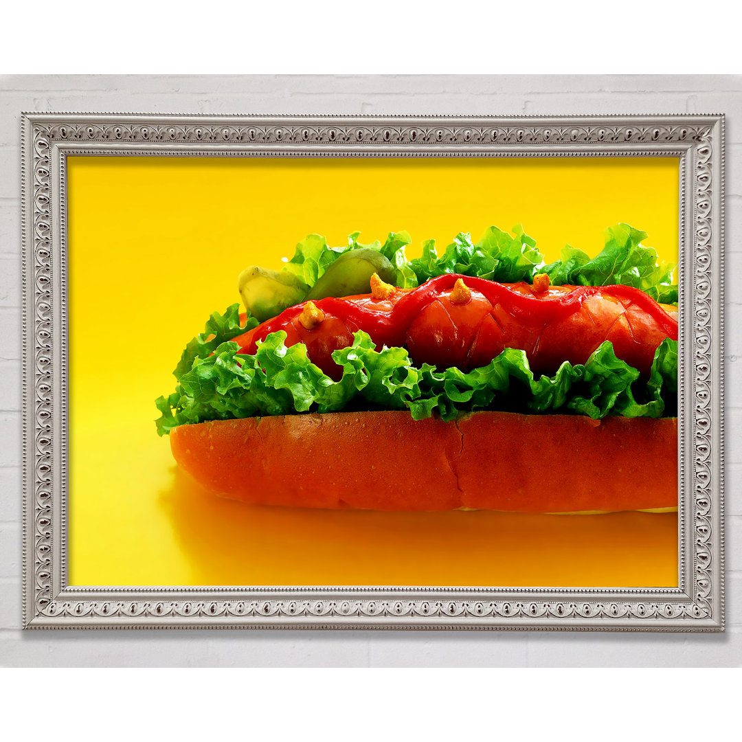 Hot Dog With Everything - Einzelner Bilderrahmen Kunstdrucke