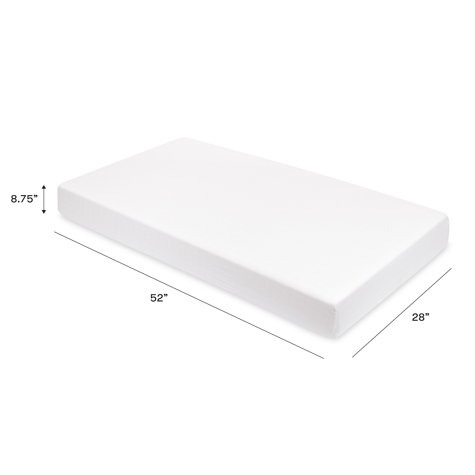 Plain White Muslin Fitted Sheet