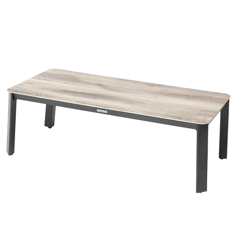 Ethan-Leo Rectangular Metal Outdoor Coffee Table , 63cm cm W 60cm cm D