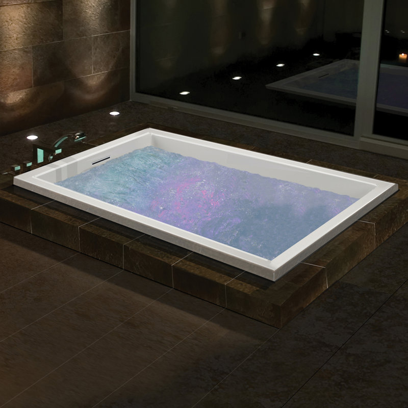 Andrea® 12 59.75" Drop In Air Bathtub, White