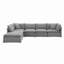 Canapé modulaire avec repose-pieds 125,5 po Brinsley-768528030