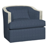 Burlingame Fabric Swivel Barrel Chair