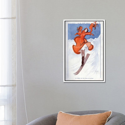 1922 La Vie Parisienne Magazine Plate 1 Piece Wall Art on Canvas