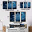 «Blue Snowflake Holiday I - Winter Landscape», art mural-860000360-860000358