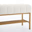 Banc de rangement rembourré Modern Linen
