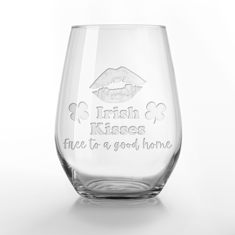 Trinx Jahasia 15 oz Verre à vin sans pied en verre