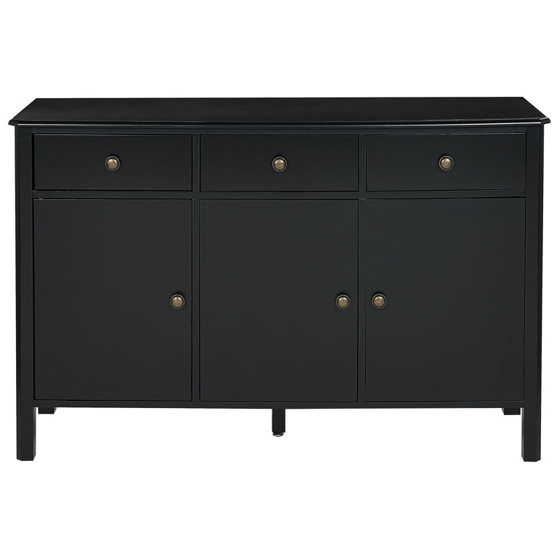 3 Door Sideboard Black Sheri