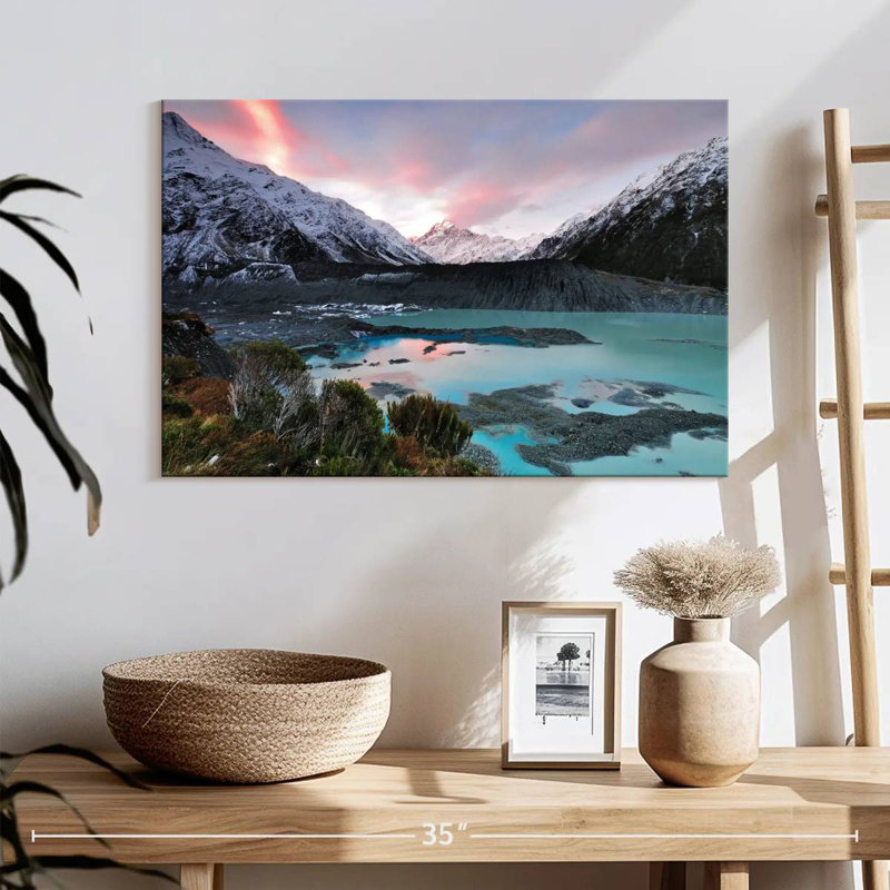 Nicci Cook, lac Aoraki, H 16 po x l 24 po