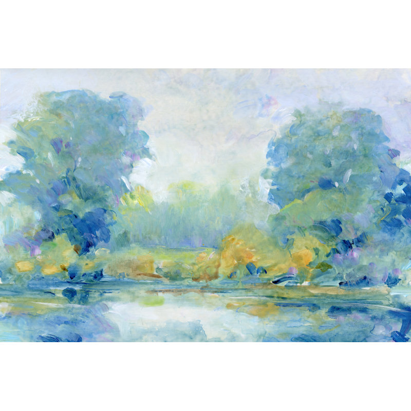 Quiet Morning I by Tim O'Toole - Painting, 30cm H x 46cm W, Black Floater Framed